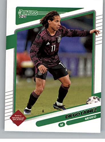 2021-22 Donruss Road to Qatar #86 Diego Lainez Mexico Official Soccer Trading Card in Raw (NM or Better) Condition