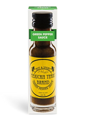 Mexican Tears® - Green Pepper Sauce, scharfe Sauce aus Chili & Meersalz, perfekt als Grill-Zubehör für BBQ Sauce, Pulled Pork & zum Aufpeppen von Pizza [100ml Chilisauce] Cover