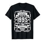 vintage 1995 30 years old gifts for men 30yr 30th birthday maglietta
