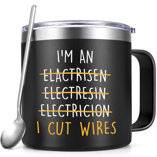 Qtencas Engineer Gifts, I Can Explain It to You But I Can't Understand It for You Stainless Steel Coffee Mug, Christmas Birthday Gifts for Engineers Men Coworker Boss Office Computer Geek(12OZ, Black)
