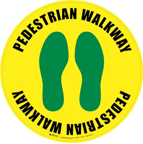 Pedestrian Walkway (Footprints) - Floor Sign 18