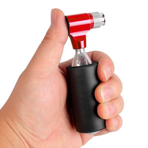 Aosekaa Bomba de ar infladora de pneu de bicicleta CO2 mini liga de alumínio dispositivos portáteis