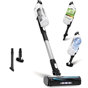 Levoit - Akku Staubsauger mit Tierhaardüse - Anti Haar Wrap - 4-in-1 Kabelloser Akkustaubsauger - 99,9 Prozent Filterleistung - Beutelloser Akkusauger für Teppich/Hartböden/Auto - max 50 min Laufzeit