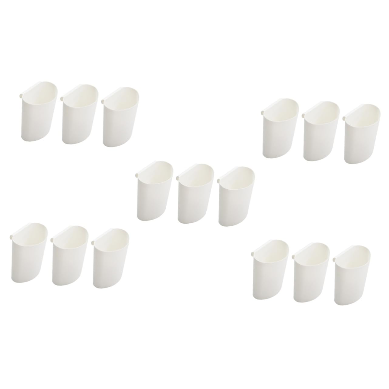 SAFIGLE 15pcs Hanging Storage Cup Holder for Rolling Cart Lightweight Plastic Makeup Basket Space-Saving Design for Salon Use Capacity Hanging Trash Bucket Easy to Carry-picture-10