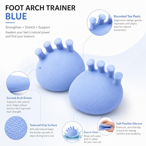 Entrenador de Arco Plantar y Estirador de Dedos para Alivio de Juanetes, Masajeador para Pantorrillas y Glúteos, Herramienta para Moldear Piernas miniatura 4