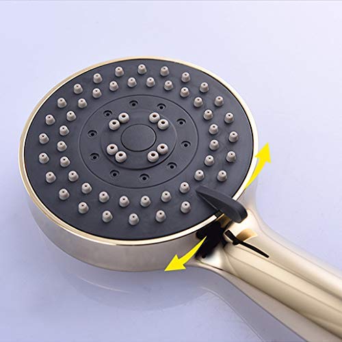 Pommeau de douche anticalcaire pour remédier au manque de pression avec flexible et support - 3