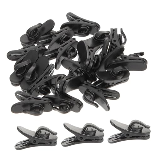 RORPOIR 200pcs Adjustable Earphone Wire Clamp for Secure Mic Positioning Versatile Headset Attachments for Earbuds and Lapel Microphones