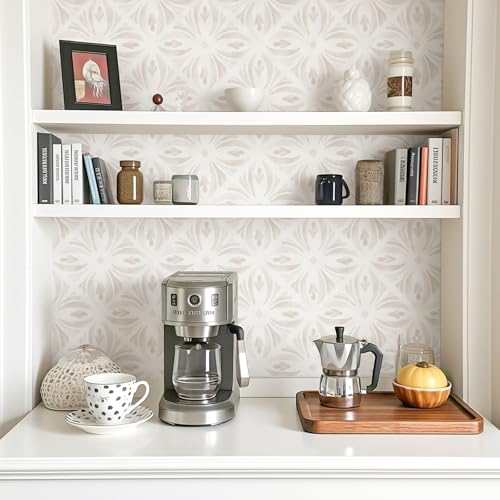 Aniboo Modern Geometric Peel and Stick Wallpaper Boho Contact Paper Neutral Self Adhesive Removable Wallpaper for Kitchen Bedroom Bathroom Waterproof Contact Paper for Cabinets Shelves 78.7inL17.3inW Aniboo Modern Geometric Peel and Stick Wallpaper Boho Contact Paper Neutral Self Adhesive Removable Wallpaper for Kitchen Bedroom Bathroom Waterproof Contact Paper for Cabinets Shelves 78.7inL17.3inW