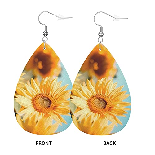 Custom Leather Earrings Personalized Customized Photos Text Picture Drop Dangle Earrings for Women4