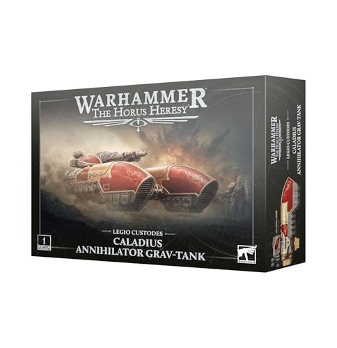 Warhammer The Horus Heresy Legio Custodes Caladius Annihilator Grav-Tank Plastic Miniature with Arachnus Blaze Carronade
