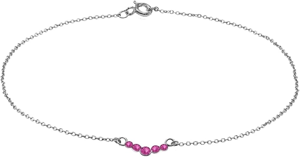 925 Sterling Silver Anklet – Nickel & Lead-free Stylish Bracelet with Spring Lock for Women – Ideal Gift for Friends & Loved Ones