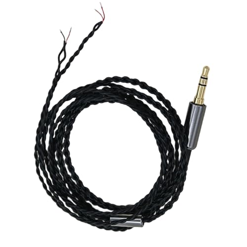 WKabnkn Adaptador de conector de cable de 3,5 mm a altavoz de 3,5 mm para reparación de cable de sonido, enchufe macho a auriculares desnudos