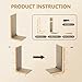 SMARTBEAN 3-Pack Cardboard Cat Scratcher for Indoor Cats, 23 Inch L Shaped Vertical Cat Scratching Post, Cat Scratching Board for Wall and Couch, Large