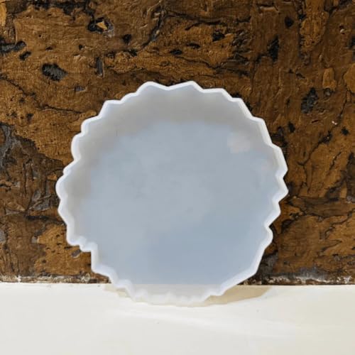 Image of R H Lifestyle Silicone Moulds Round Resin Art Mould Agate Coaster Mould for Resin Art Epoxy Casting Mould Tray Photo Frame Mold Resin Coaster Mould Set of 4, 5 Inch