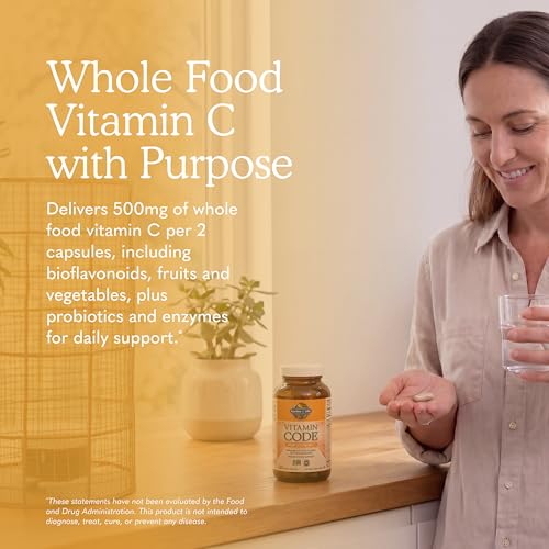 Garden of Life Vitamin Code Raw Vitamin C 500mg, 120 Capsules - image 2