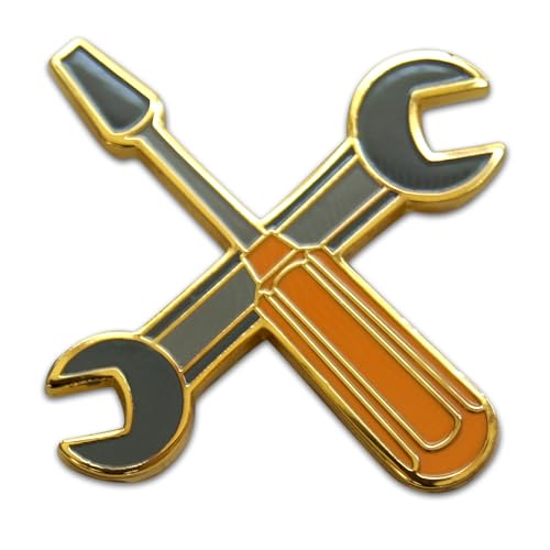 Novel Merk Union & Trades – Contractor Lapel Pin, Hat Pin & Tie Tack Set - with Clutch Back2