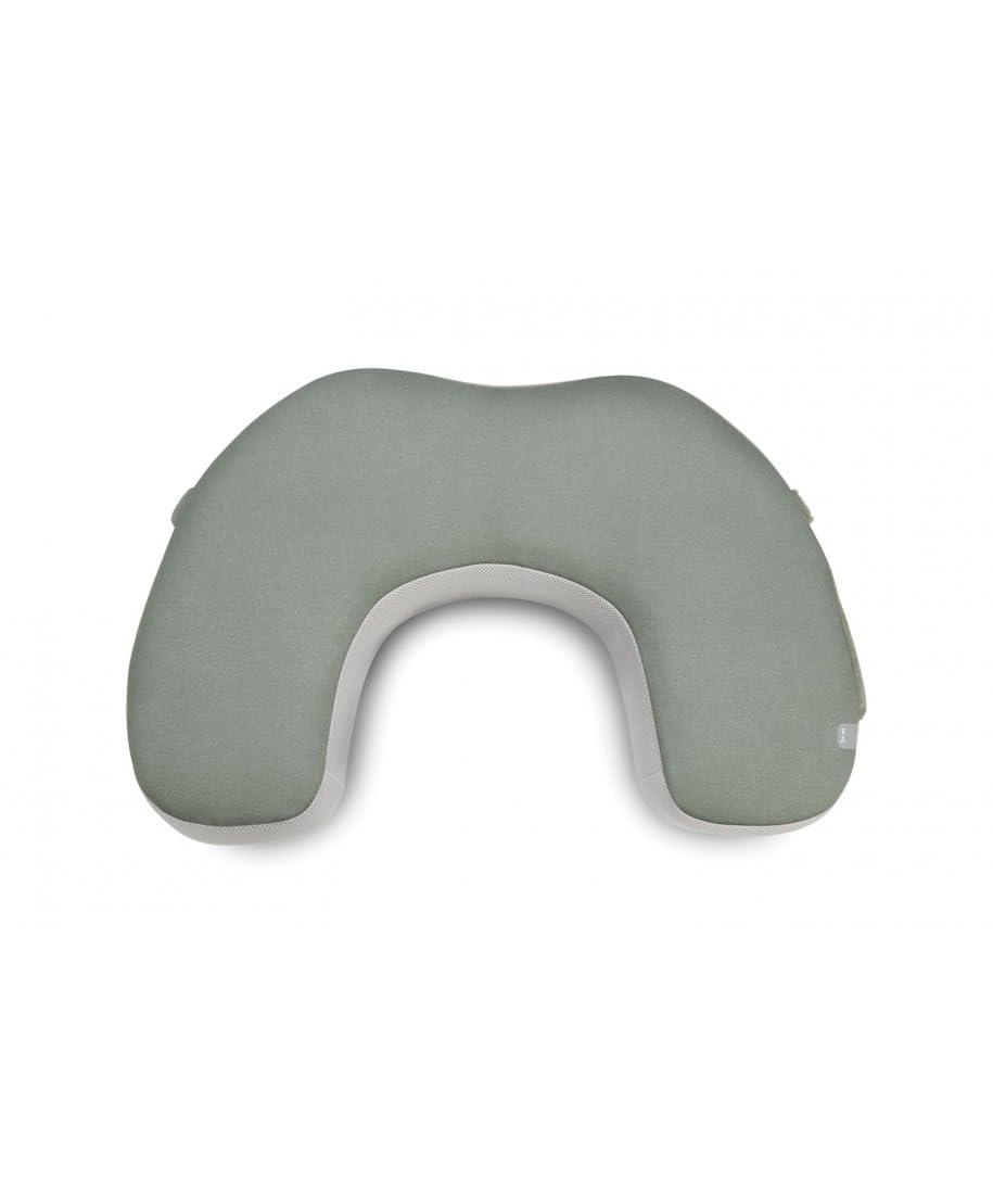Inglesina Elysia Cuscino Allattamento Ergonomico con Cintura Lombare, Doppia Densità, Tessuto Bambù Traspirante 3D, Supporto Neonato e Mamma, 0-3+ Mesi, Balance Green