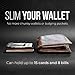 Mountain Voyage Co Minimalist Wallet for Men - Slim RFID I Scratch Resistant, Matte Black Credit Card Holder & Money Clip, Easily Removable Money & Cards, Mens Wallets