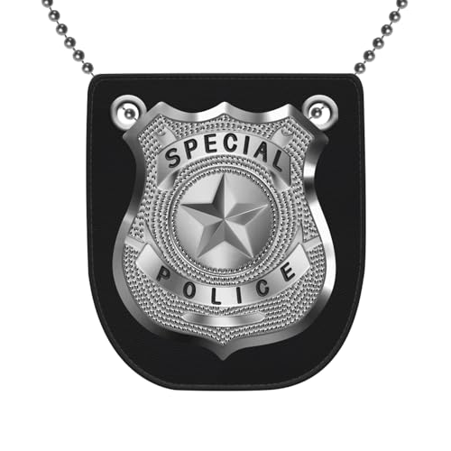 American Police Badge - Role-Playing Accessory Suitable for Boys, Girls and Adults, Ideal for Police-Themed and Halloween Costume Parties.