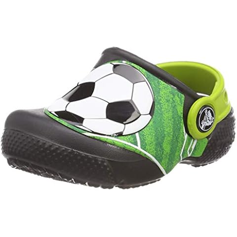 Crocs Unisex Kids Fun Lab Football Clog, Black (Black 001), 5 UK Child Cover