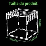 DAOOZHU boîte acrylique 15 x 15 x 15 cm pour petits reptiles photo 2