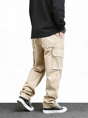 Image of Lymio Cargo for Men | Cotton Cargo Pant | Drawstring Waist Pant (Also Available in Plus Sizes) (46-49)