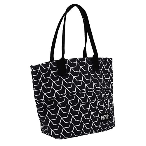 Image of J World Lola Lunch Tote Bag Insulated Lunch-Box for Women & Teen Girls, Line