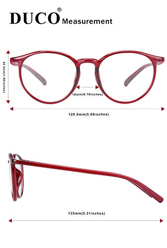 Image of DUCO Superlight Blue Light Blocking Computer Reading and Gaming Eyewear Glasses,Anti Blue Light 100% UV Protection 305