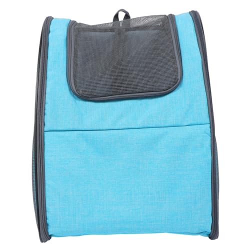 Milisten 折りたたみ式ペットバックパック 通気性三面設計 キャンバス素材 猫用犬用お出かけバッグ 収納便利 ペット移動用ショルダーバッグ