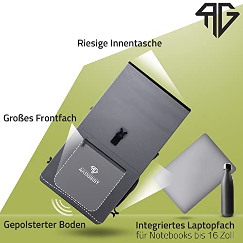 RADGEIST 3in1 Fahrradtasche für Gepäckträger - Fahrrad Rucksack - Gepäckträgertasche -...