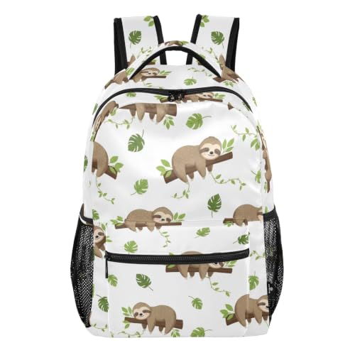 Sac à dos école paresseux blanc grand sac à livres adolescentes
