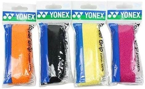 YONEX Ac 402EX Synthetic Badminton Towel Grip (Multicolour) - Pack of 4