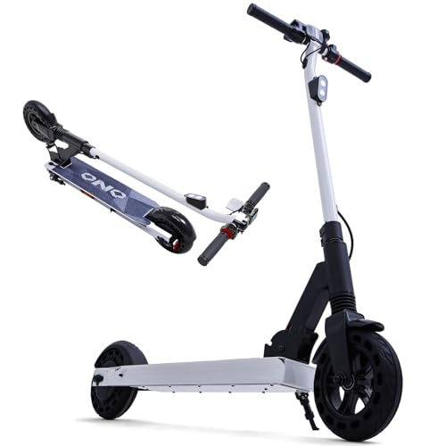 QnQ Electric Scooter eKick, 250W, 15.5 mph, Folding, White