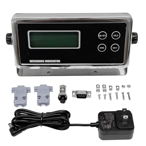 lp7515 weighing scale load cell indicator bright lcd display digital read out for old small 4-prong male connection op-902 rs232 lbozkg
