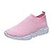 DondPO Chaussures de course pour femme - Antidérapantes - Amortissement de la salle de sport - Coussin d'air à lacets - Chaussures de sport décontractées - Légères - En maille respirante, Rose, 42
