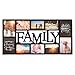 Kiera Grace Family 10 Opening Collage Frame, 14.5 by 28.5-Inch, Holds 4-5 by 7-Inch and 6-4 by 6-Inch Photos , Black