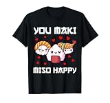 Sushi Tshirt für Herren Miso Maki Japan Wasabi Nigiri Fisch T-Shirt