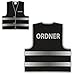 Produktbild easyMesh® Signalweste Warnweste Schwarz Ordner versch. Größen (M/L)