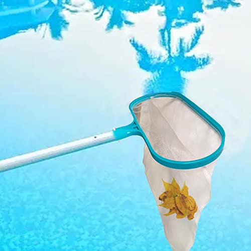 Rede de folhas de piscina com bolsa de rede profunda | Apanhador de folhas de piscina com saco de ma