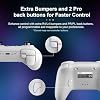 8BitDo Ultimate 2 Bluetooth Controller for Switch, Switch 2, PC&Windows,Switch Pro Controller with TMR Joysticks,Tactile/Hall Triggers,Programmable L4/R4 Bumpers,2 Back Paddle Buttons,RGB Ring,White