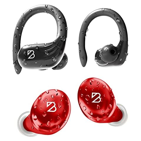 Back Bay Tempo 30 and Runner 60 Wireless Sport Bluetooth Earbuds for Running, Waterproof Headphones with Long Battery Life, Ear Hooks, and Deep Bass Cover