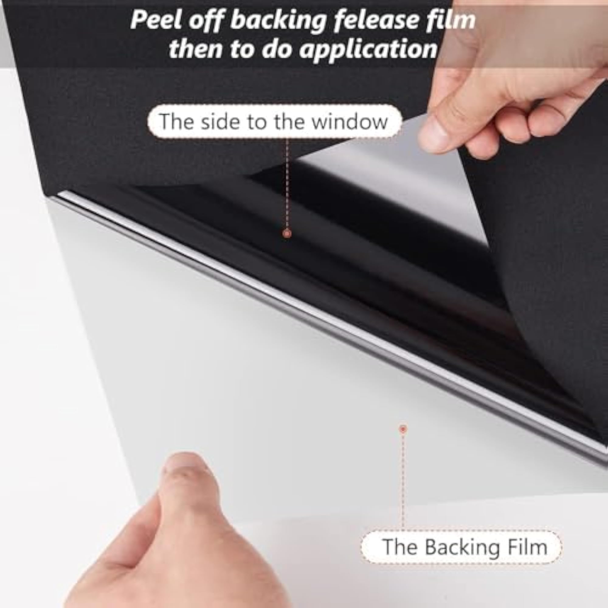 Blackout Window Privacy Sheet - 2-Way Mirror Sticker