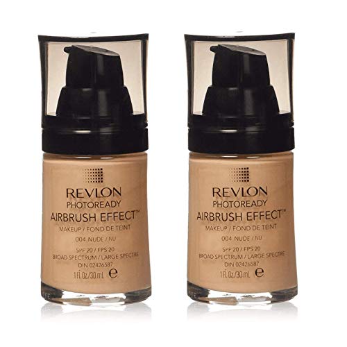 Revlon PhotoReady Airbrush Effect Makeup, Nude 2-PACK