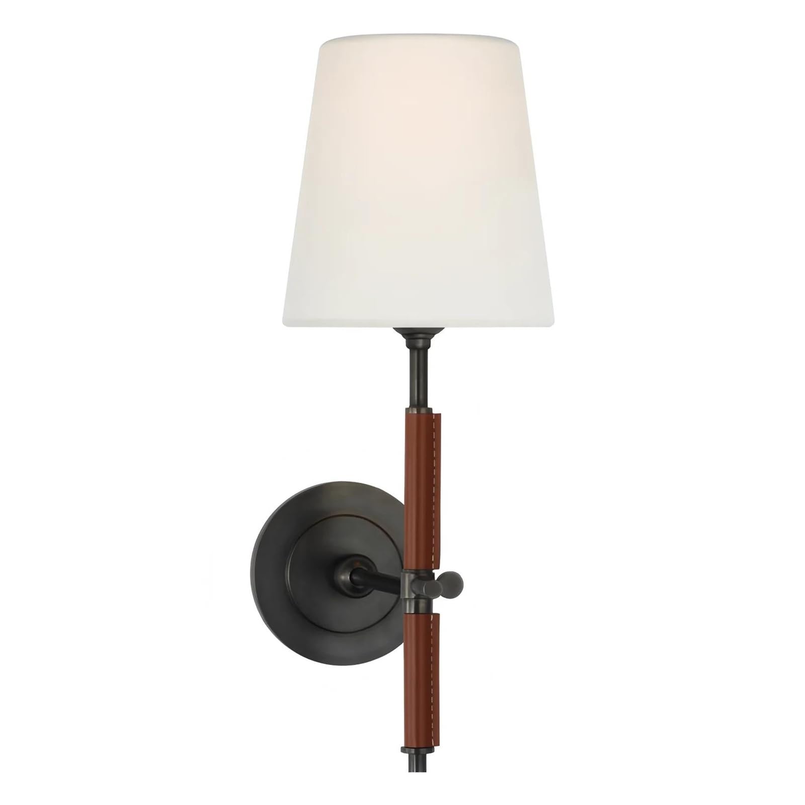 ZTCHSENZT Wall Sconces, Simple Copper Leather Wall Lamp Front Light Bedroom Bedside Living Room Aisle Entrance Interior Decoration Lights,Black