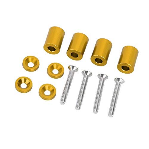 Suuonee Spacer Riser Kit, Ventilation Spacer Riser Kit For Aluminum Alloy Engine Bonnet Suitable For 6Mm Engine(Gold) #TOP4