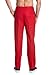 Concitor Linen Men's Dress Pants Trousers Flat Front Slacks Solid RED Color