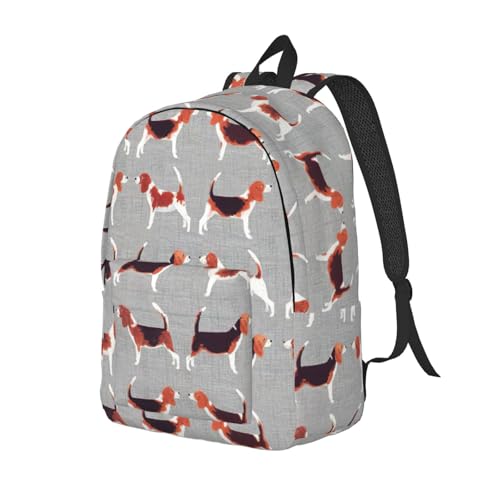 Sac à dos de voyage EdWal imprimé beagle avec grand volume PC
