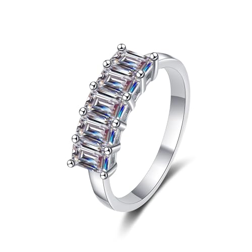 Bague moissanite émeraude 2,5 carats, le cadeau idéal pour sceller votre amour