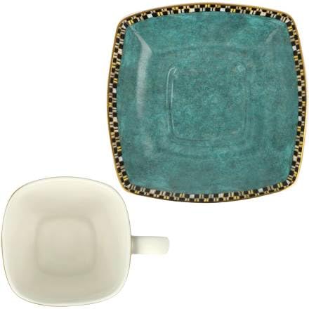 Tasse à Espresso + Soucoupe Gustav Klimt Adele - Porcelaine Cadeau Art Nouveau