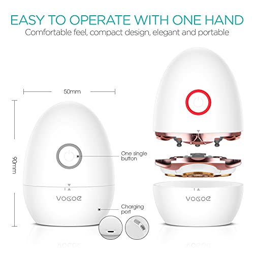 Vogoe Electric Shaver For Women 3D Floating Blade Rotary Razor Hair Remover For Arms, Legs And Underarms Rechargeable Portable And Safe Wet And Dry Use Es300 #TOP6